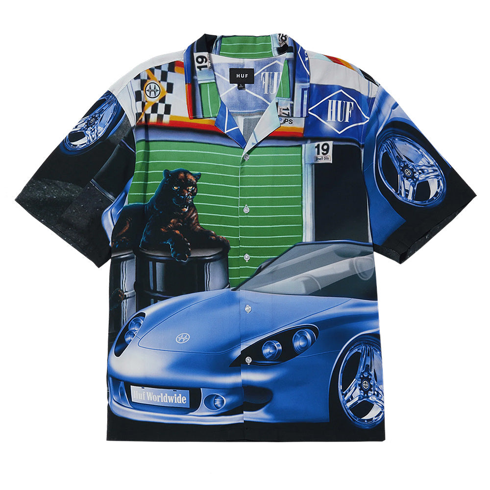 huf trophy s s resort shirt multi bu00208 multi