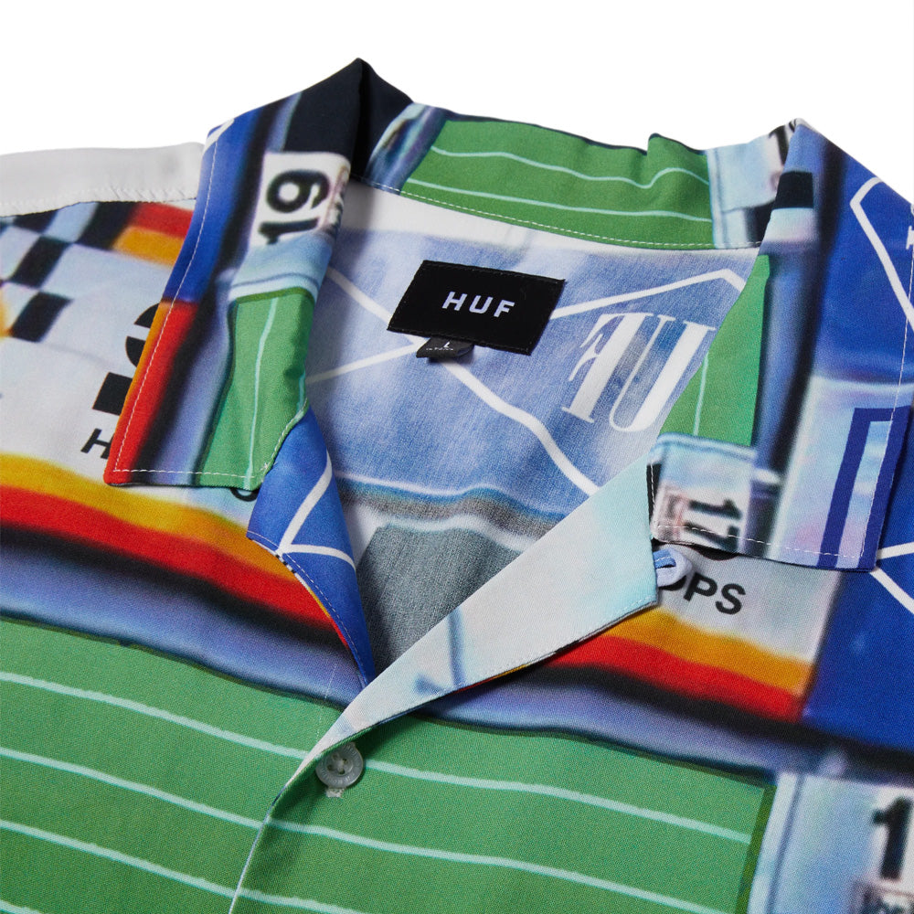 huf trophy s s resort shirt multi bu00208 multi
