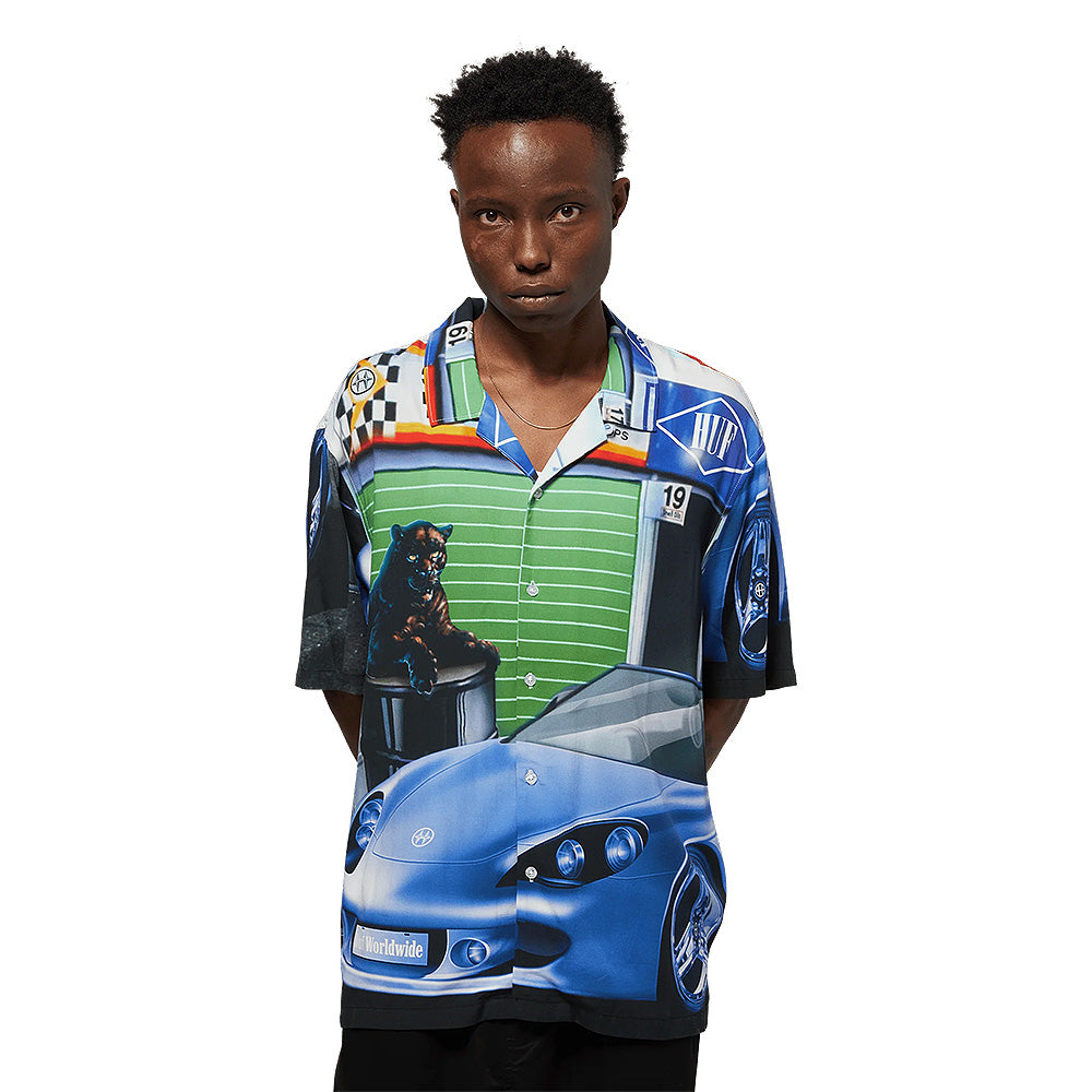 huf trophy s s resort shirt multi bu00208 multi