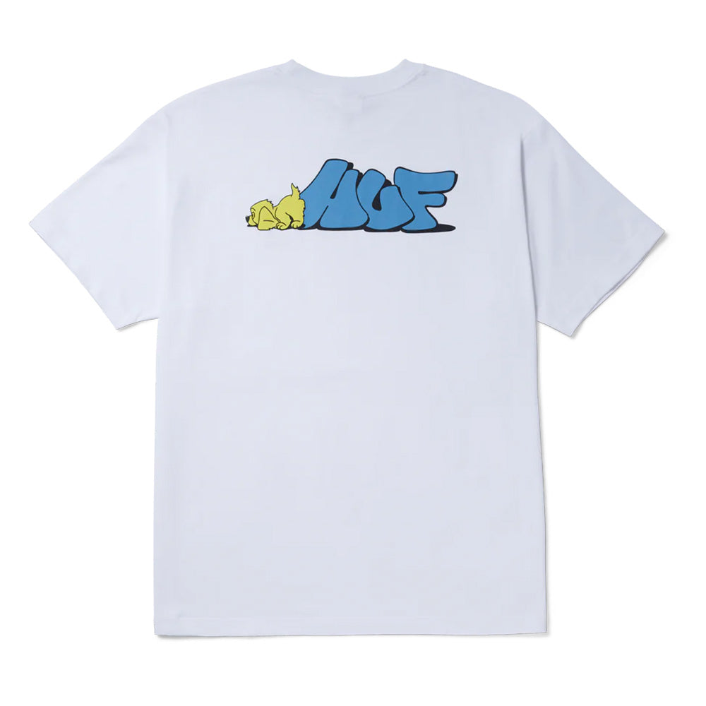 huf ts02358 dog sense ss tee white