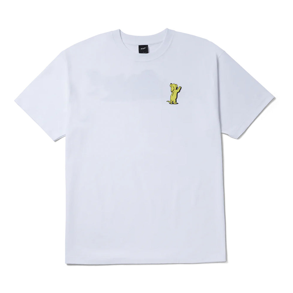huf ts02358 dog sense ss tee white