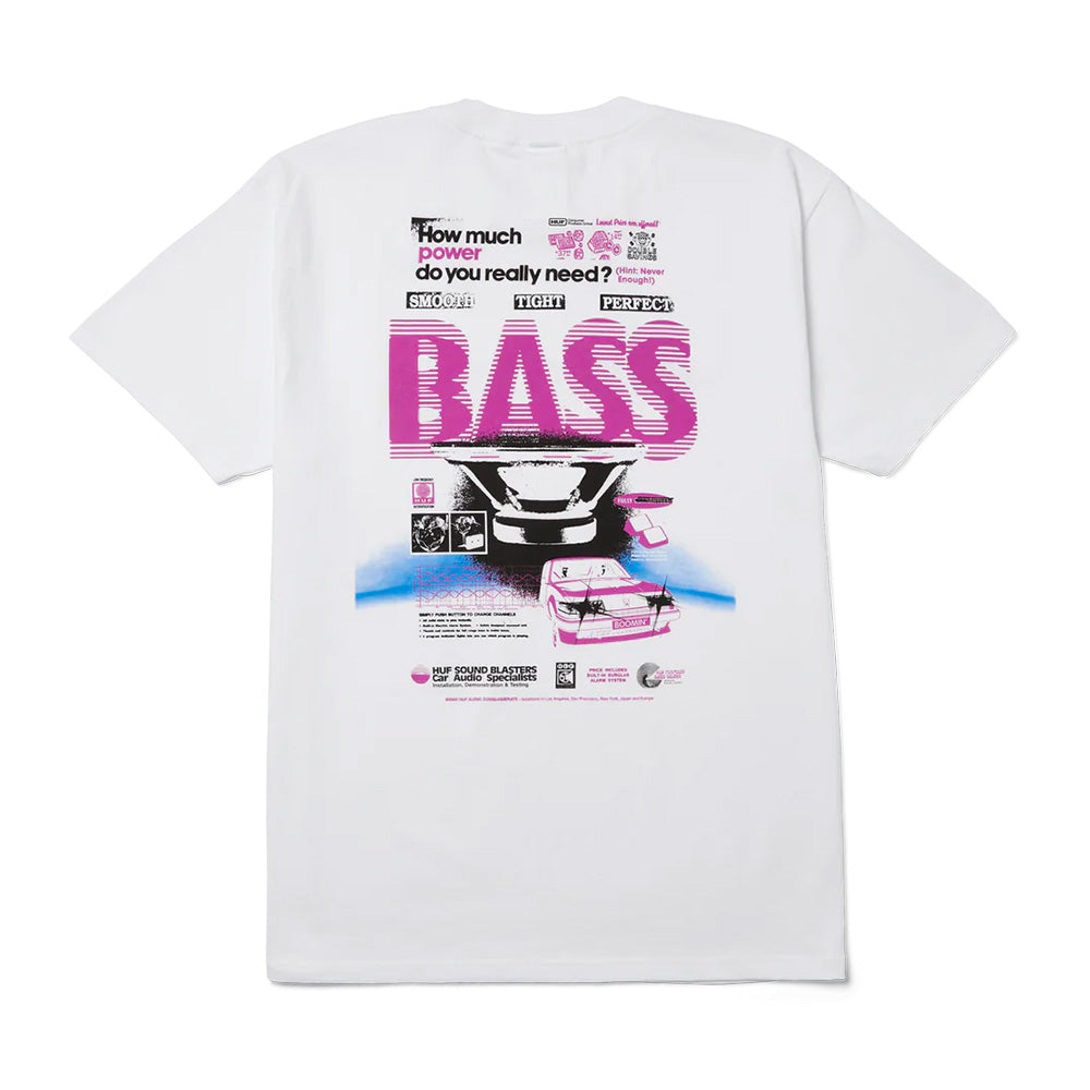 huf ts02453 bass power ss tee white