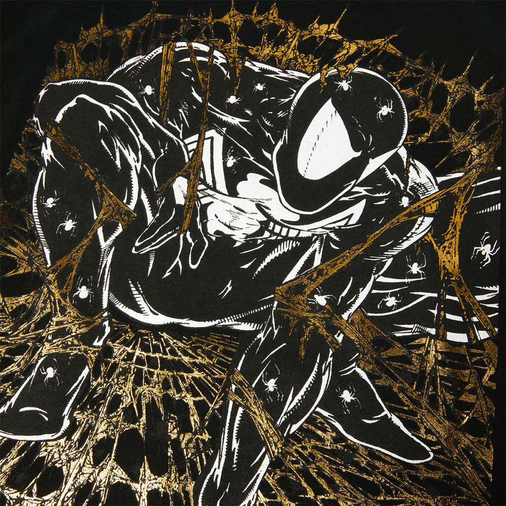 huf ts02723 x marvel spider man arachknight t shirt black