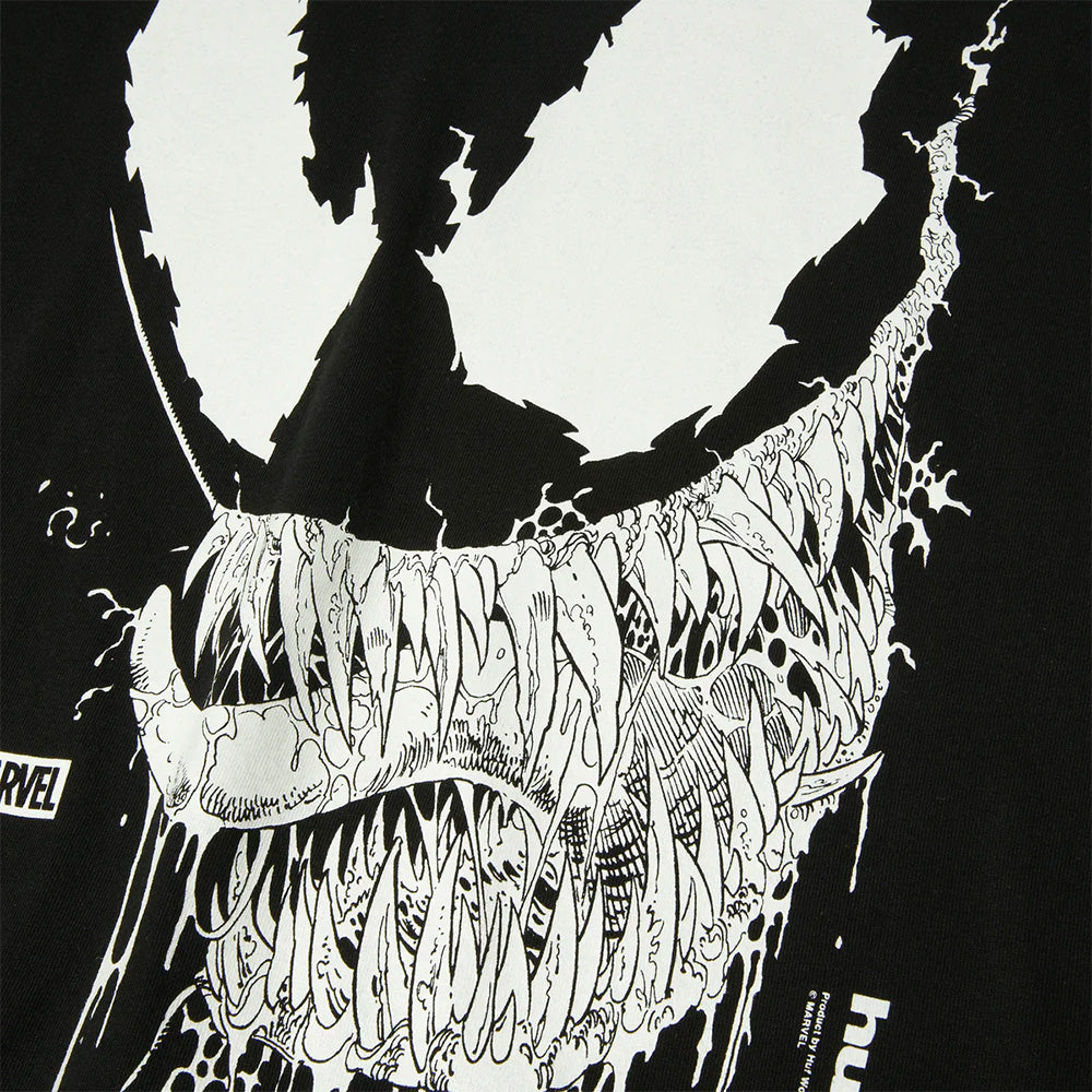 huf ts02726 x marvel spider man vile t shirt black white