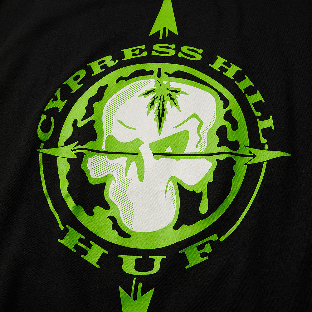 huf x cypress hill blunted compass s s tee black ts02339 black