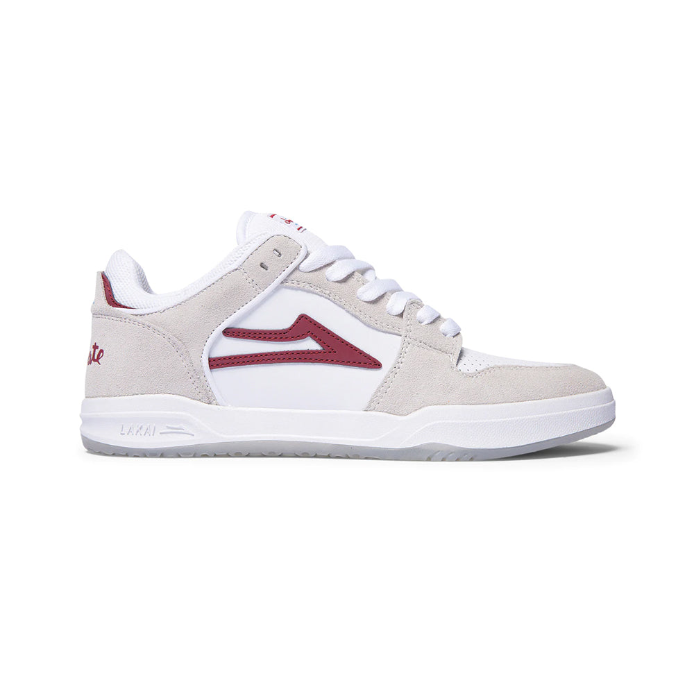 lakai x chocolate ms1240262b00 whrds telford low white red suede