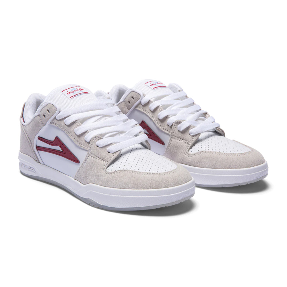 lakai x chocolate ms1240262b00 whrds telford low white red suede