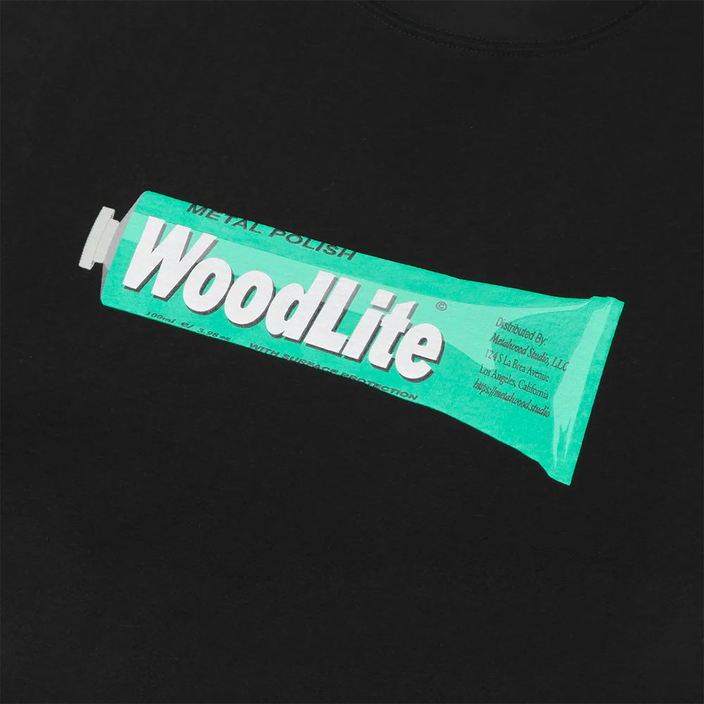 metalwood mws253 111 blk woodlite t shirt black