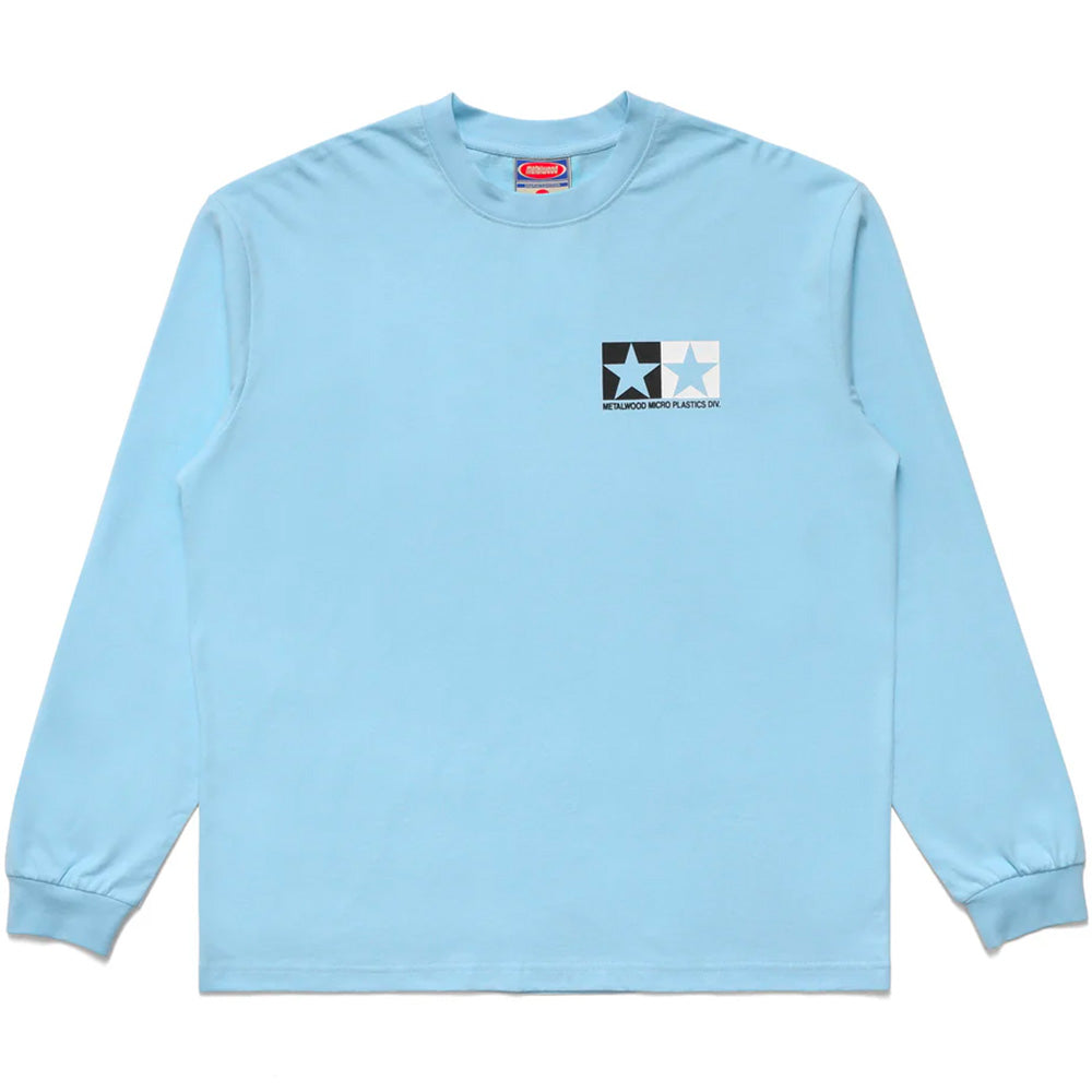 metalwood mws253 112 sky microplastics longsleeve t shirt sky