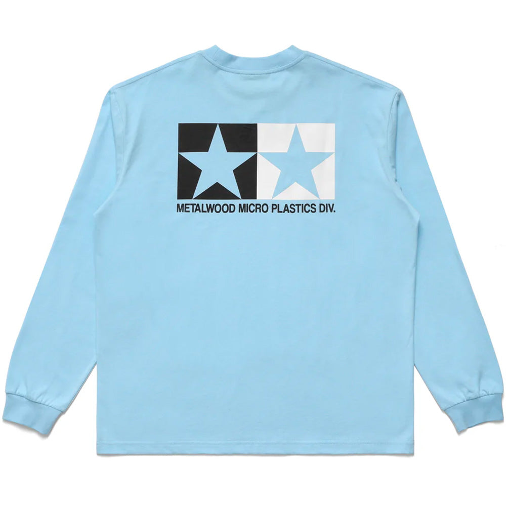 metalwood mws253 112 sky microplastics longsleeve t shirt sky