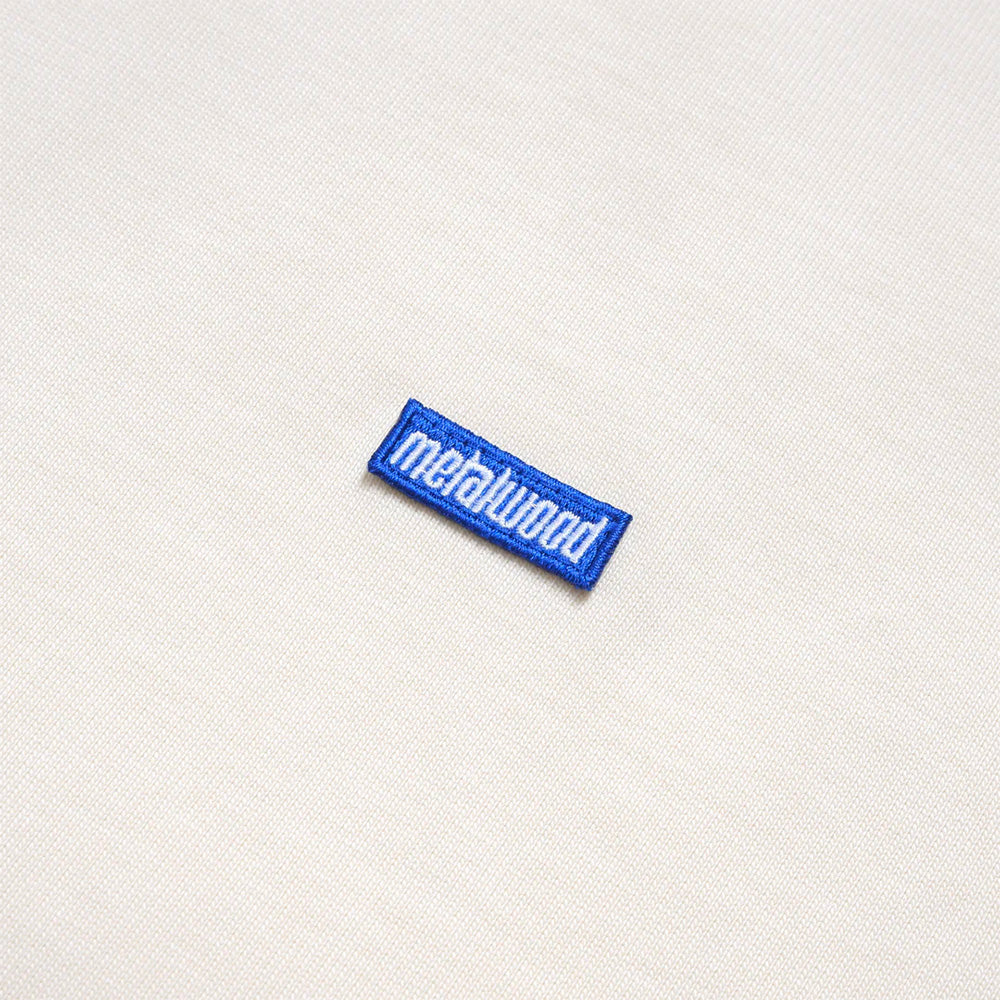 metalwood mws253 18 bne heavy mini metal logo t shirt bone