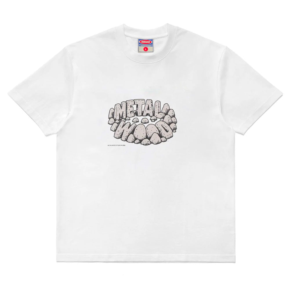 METALWOOD STONEHENGE T-SHIRT // WHITE