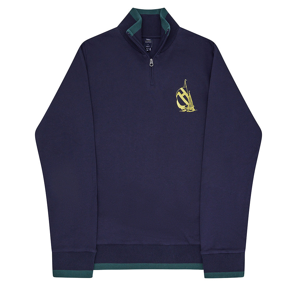 nautica x helas a04sxd1swtqtr01 quarter zip navy
