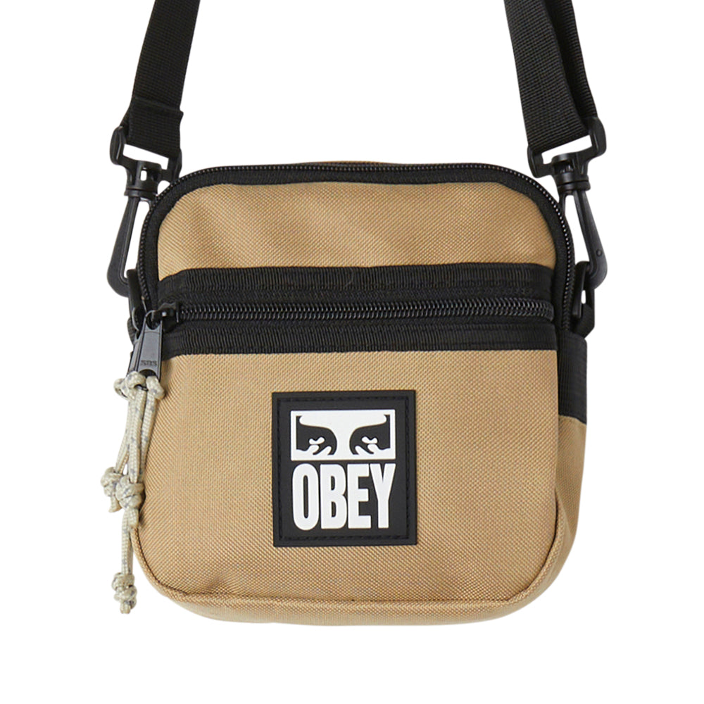 obey 100010150 obey small messenger bag caramel brown
