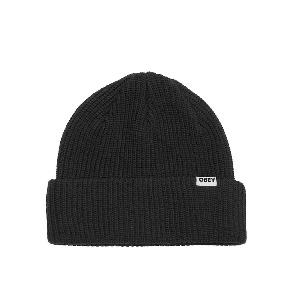 obey 100030170 bold organic beanie blk black
