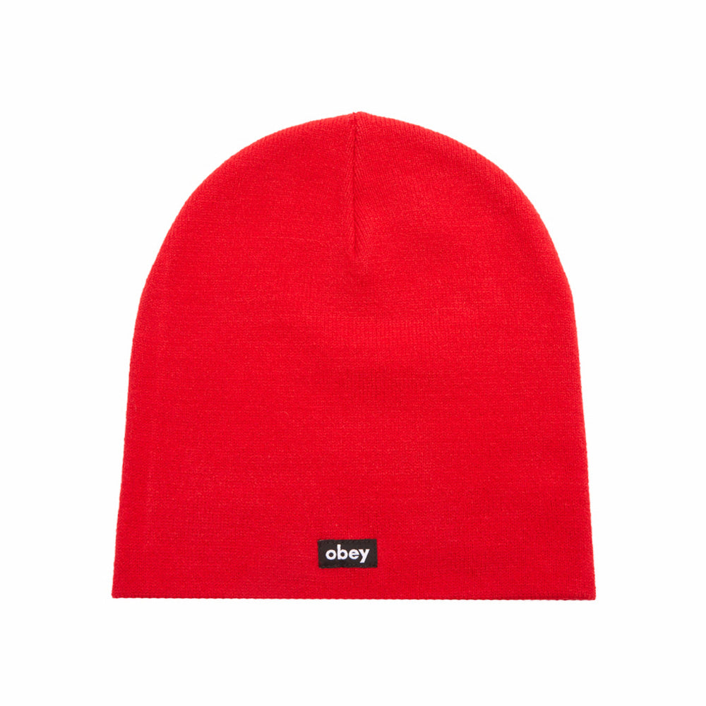 obey 100030217 label beanie fyr fiery red