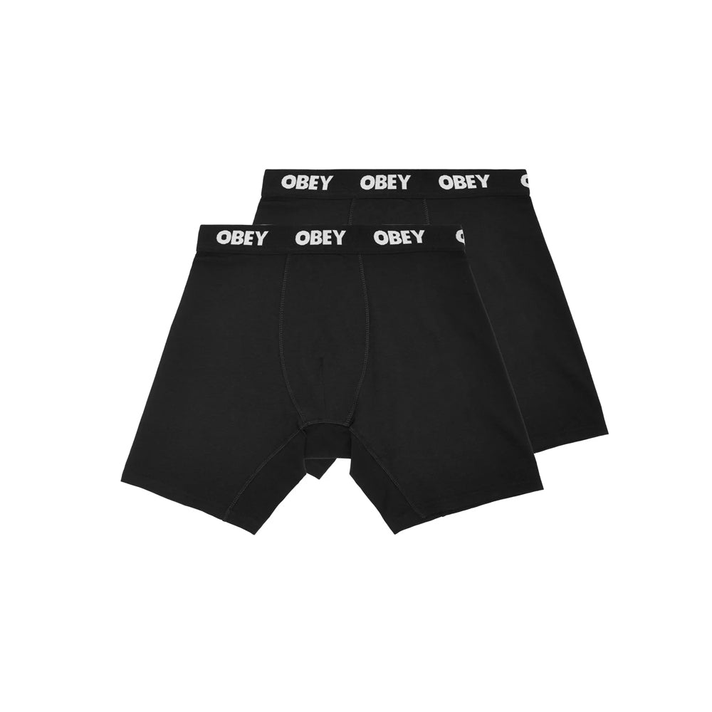 obey 100090000 bold boxer boxer 2 pack black