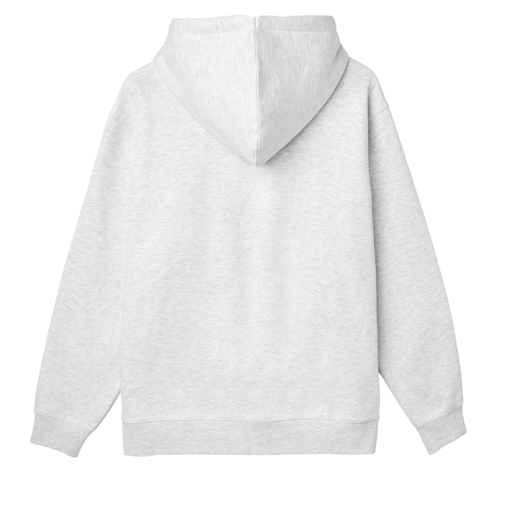 obey 112460011 established works eye zip hood ash grey