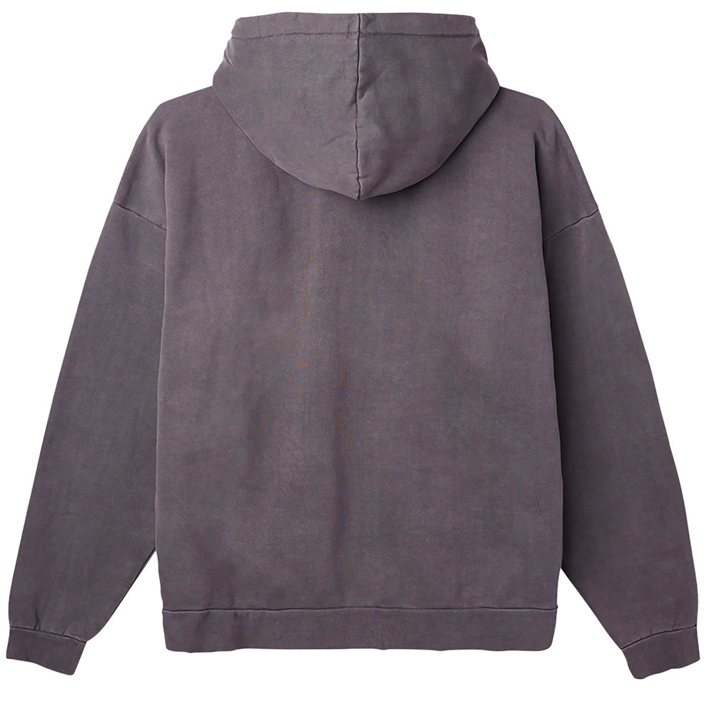 obey 112460019 lowercase pigment zip hood pigment digital black