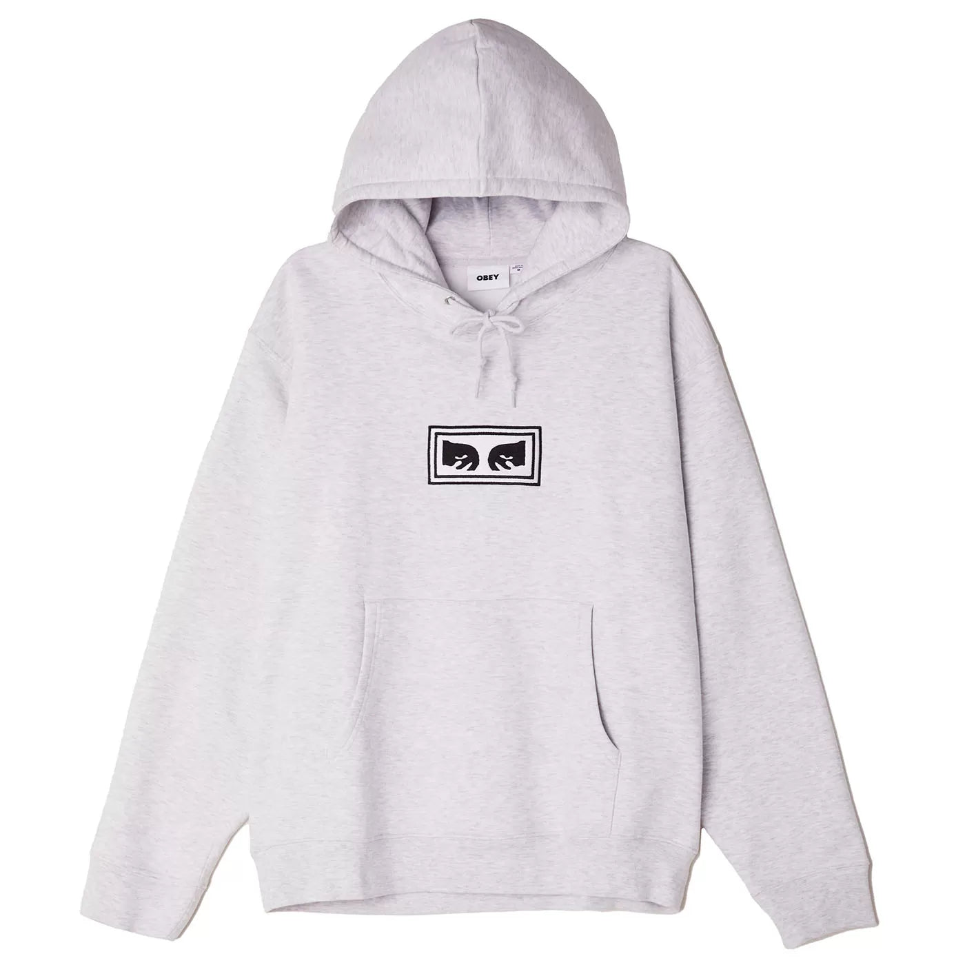 obey 112470134 eyes logo hood ash