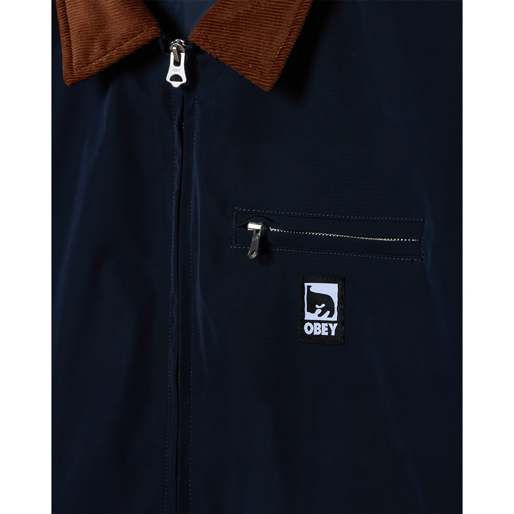 obey 121800601 elysian jacket dark navy
