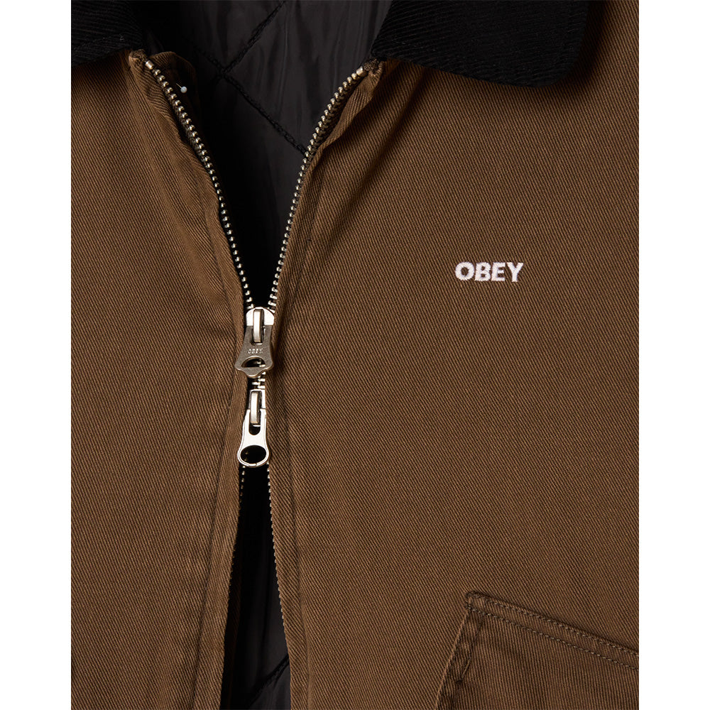 obey 121800602 fade wash cwu jacket wren faded wash