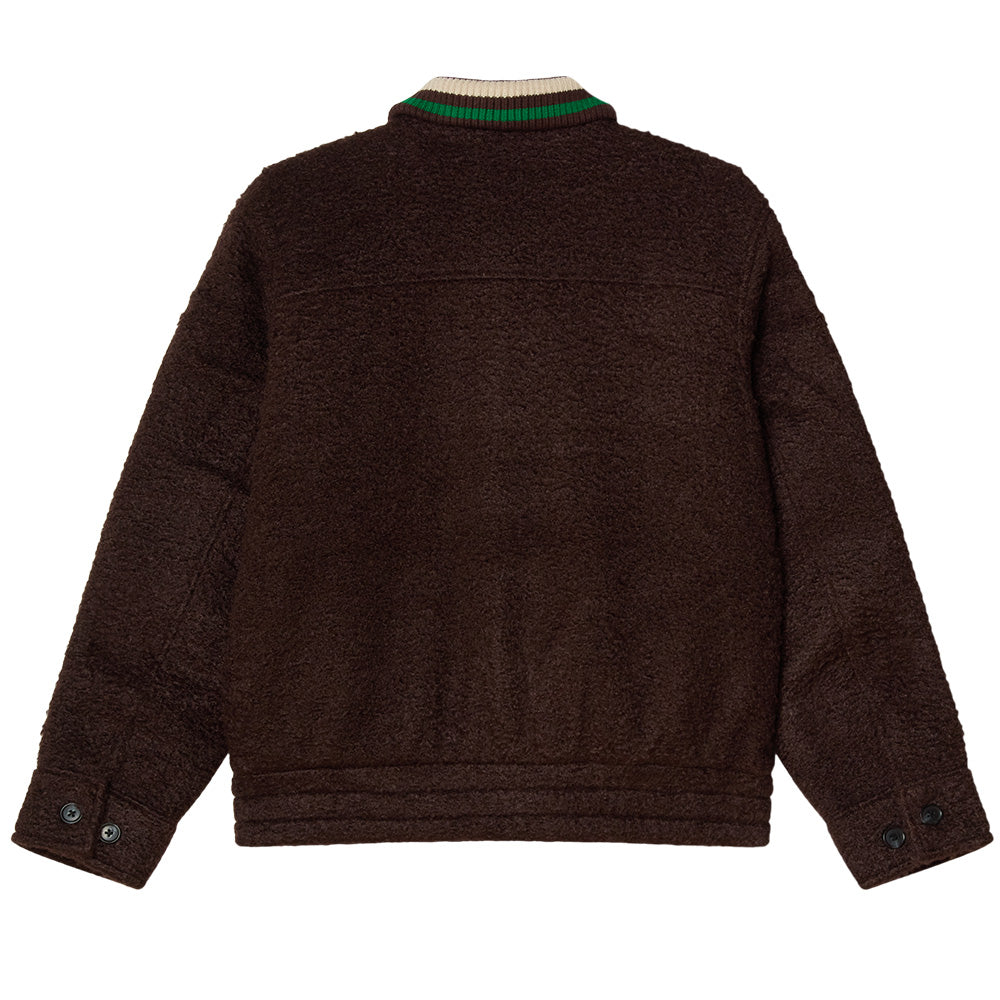 obey 121800603 arden blouson jacket java brown