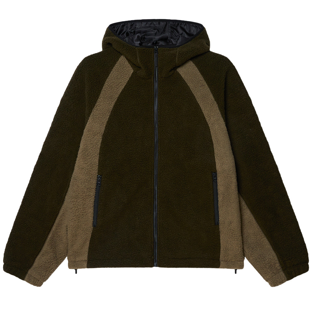 obey 121800604 alta fleece jacket rosin multi