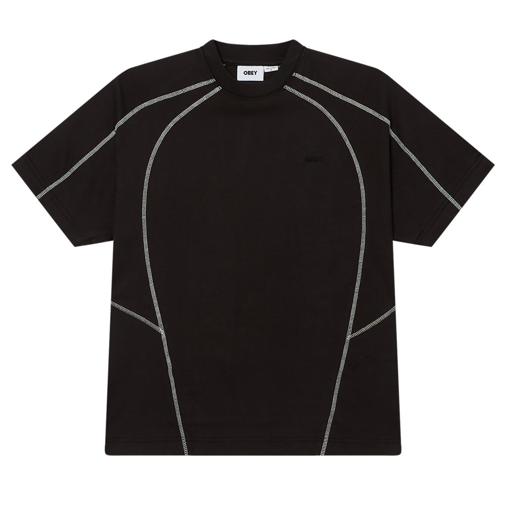 OBEY OBEY CONTRAST STITCH TEE SHIRT // DIGITAL BLACK