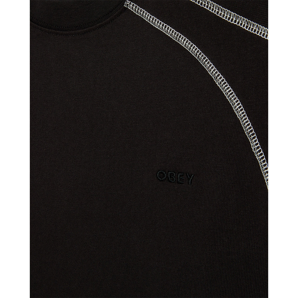 OBEY OBEY CONTRAST STITCH TEE SHIRT // DIGITAL BLACK