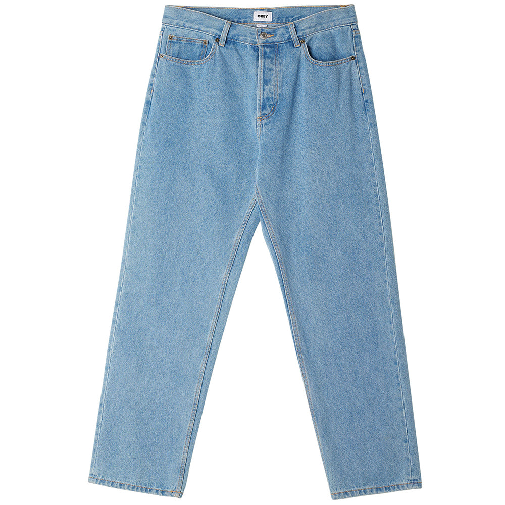obey 142010077 hardwork denim light indigo