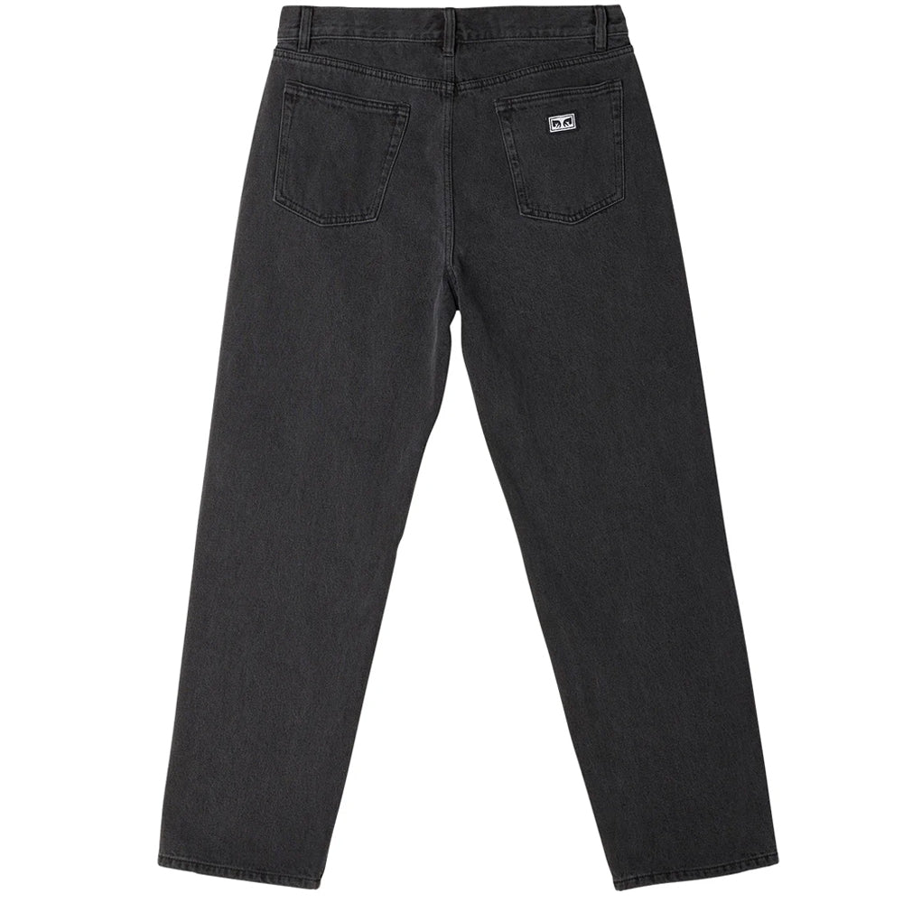 obey 142010077 hardwork denim pant faded black