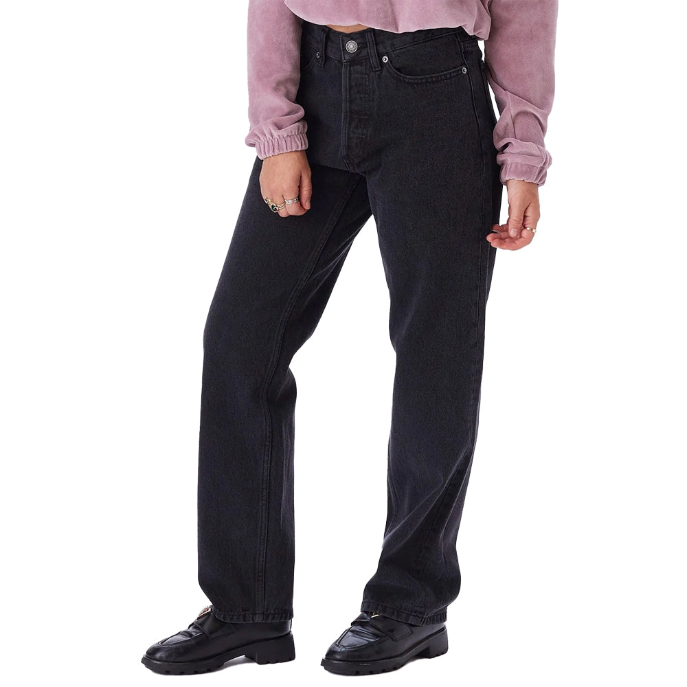 obey 142010077 hardwork denim pant faded black