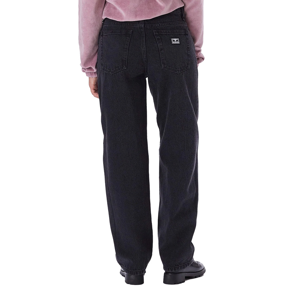 obey 142010077 hardwork denim pant faded black