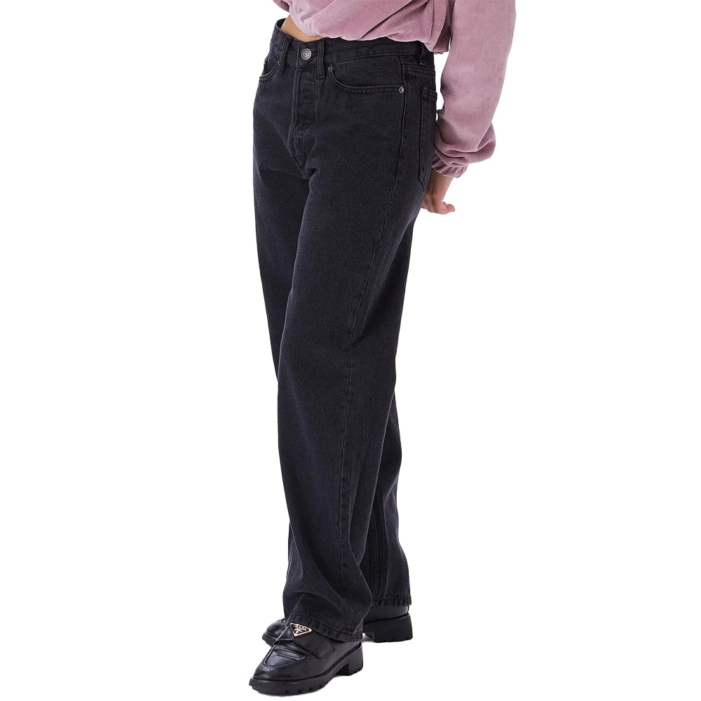 obey 142010077 hardwork denim pant faded black