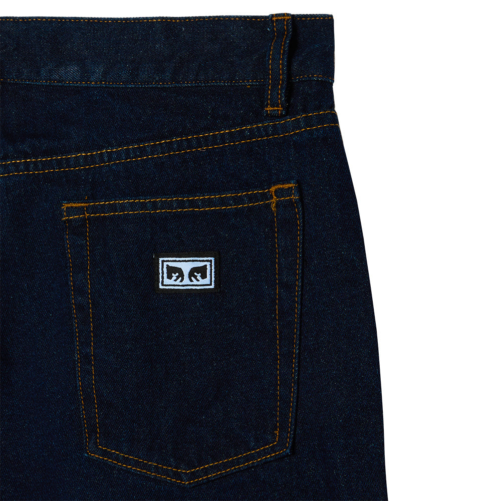 obey 142010077 hardwork denim rinse indigo