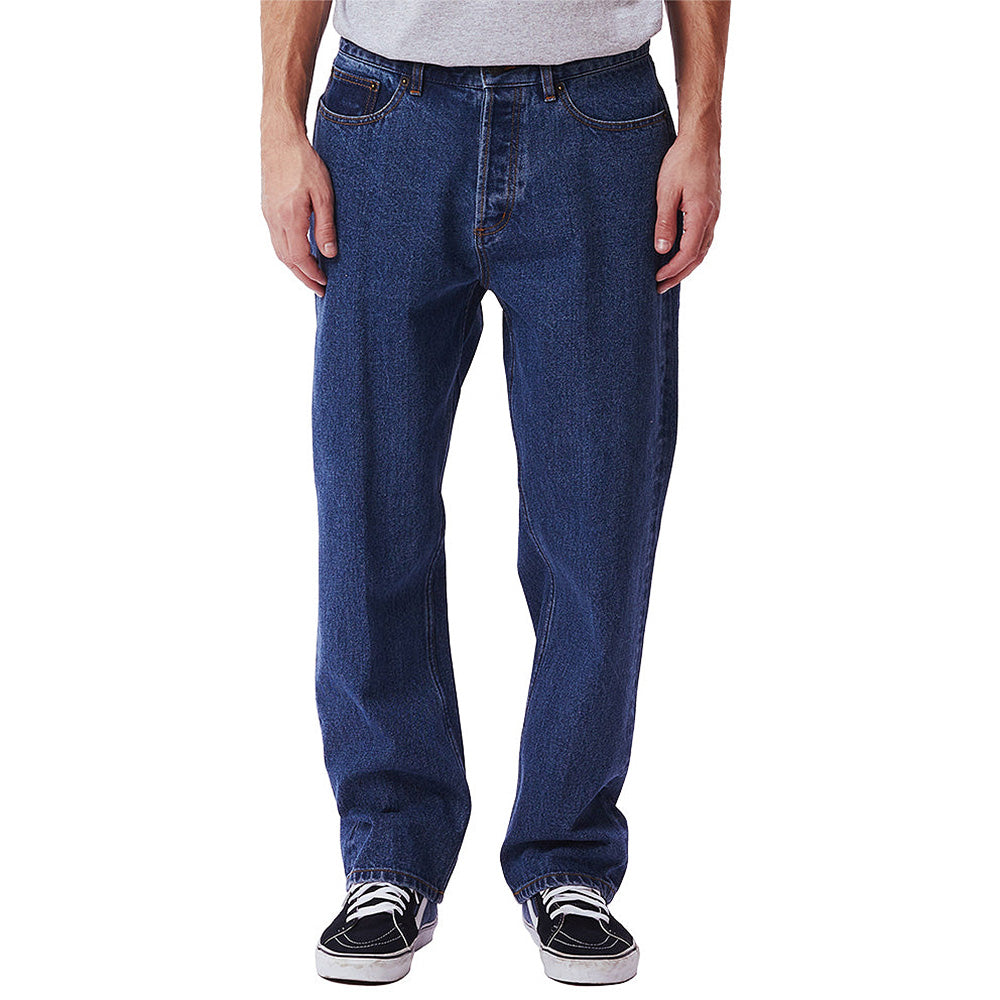 obey 142010077 hardwork denim stn stone wash indigo