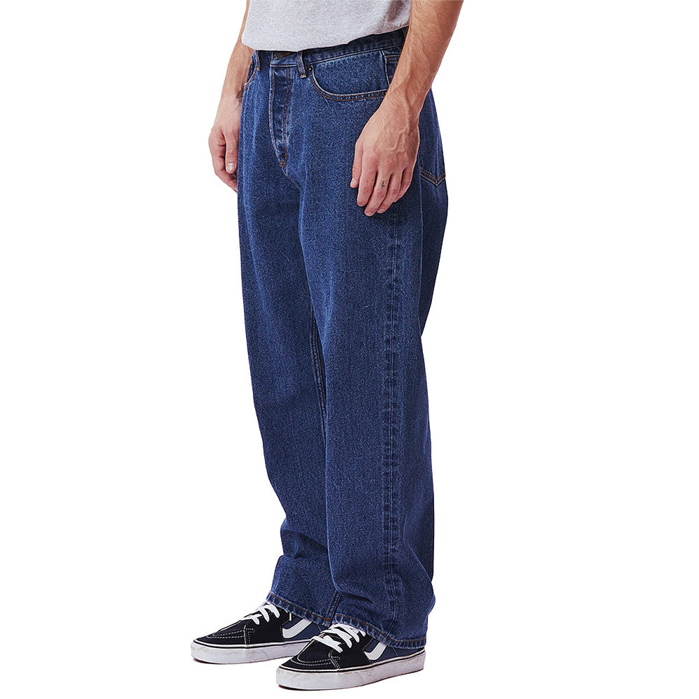 obey 142010077 hardwork denim stn stone wash indigo