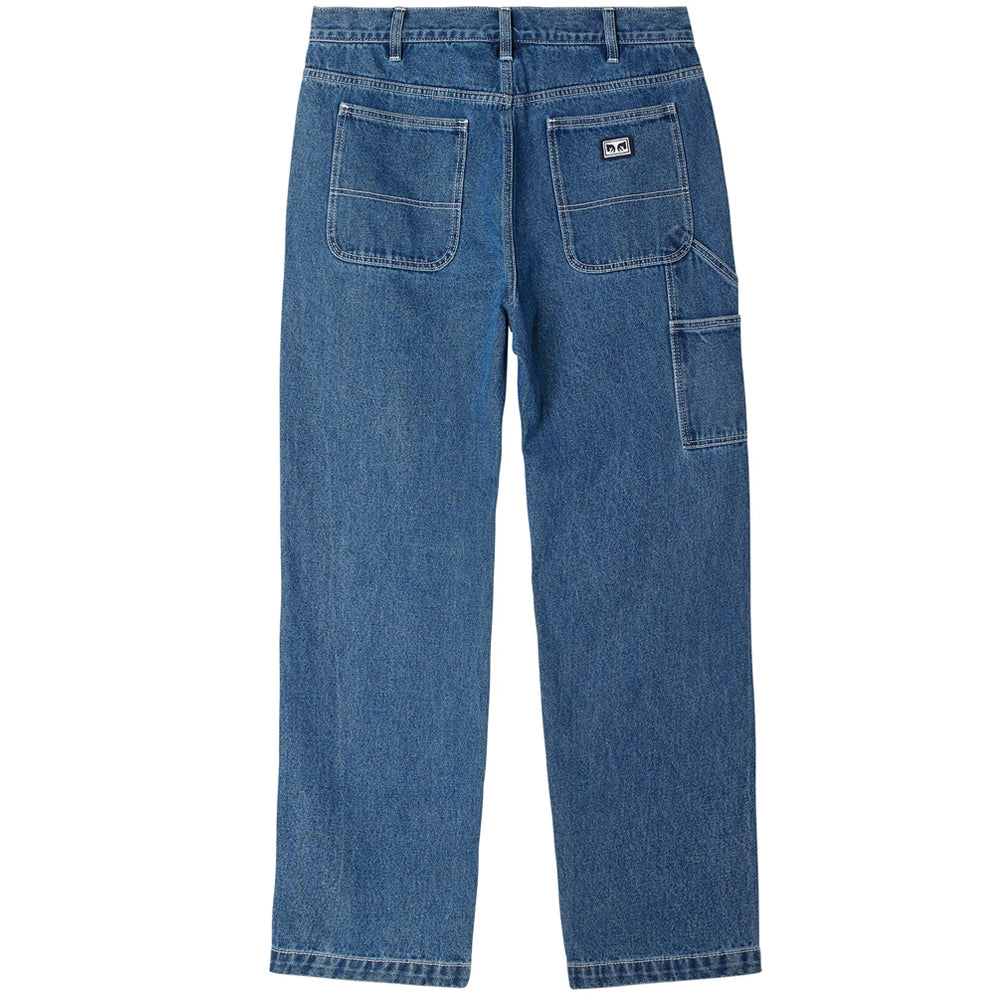 obey 142010078 hardwork carpenter denim pant stonewash indigo
