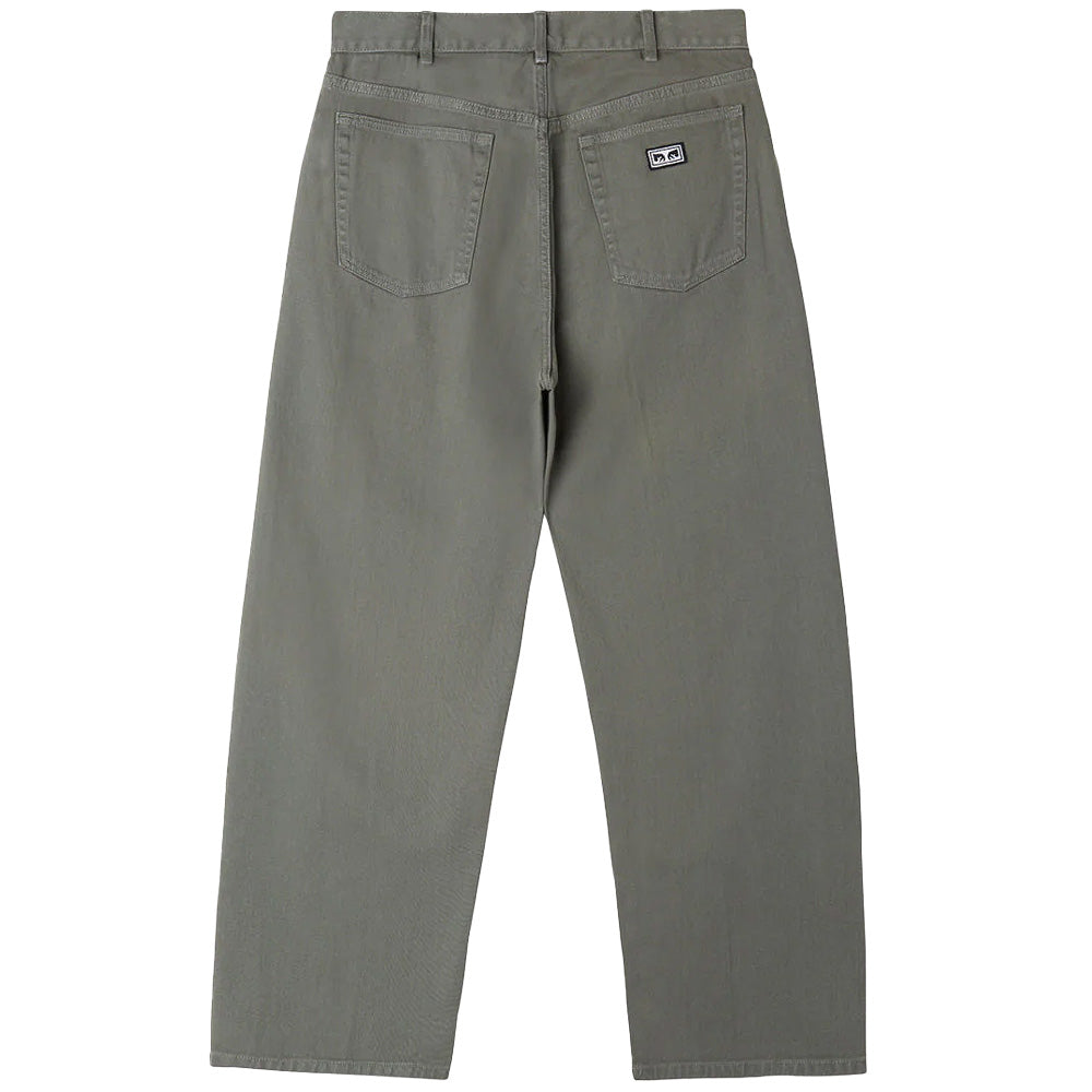 obey 142010087 bigwig baggy denim pant laurel wreath