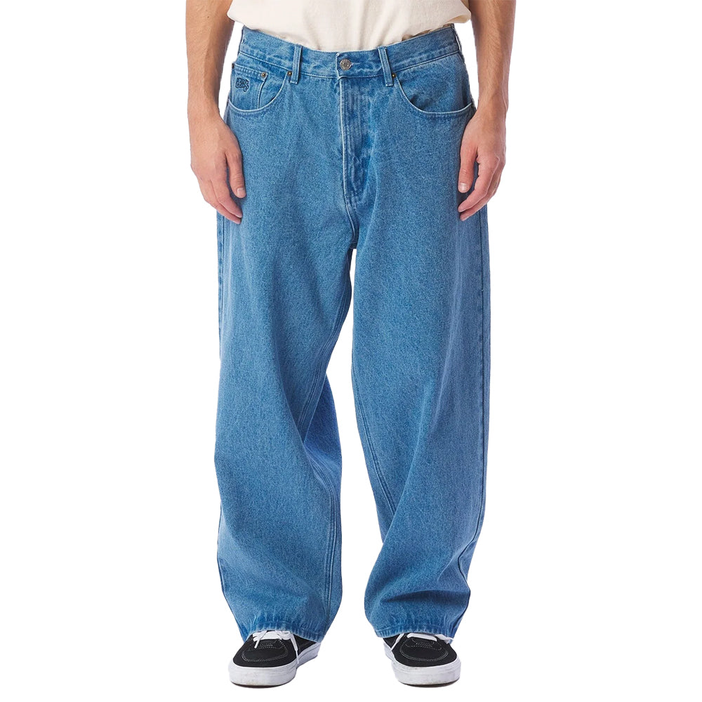 obey 142010087 bigwig baggy denim pant light indigo