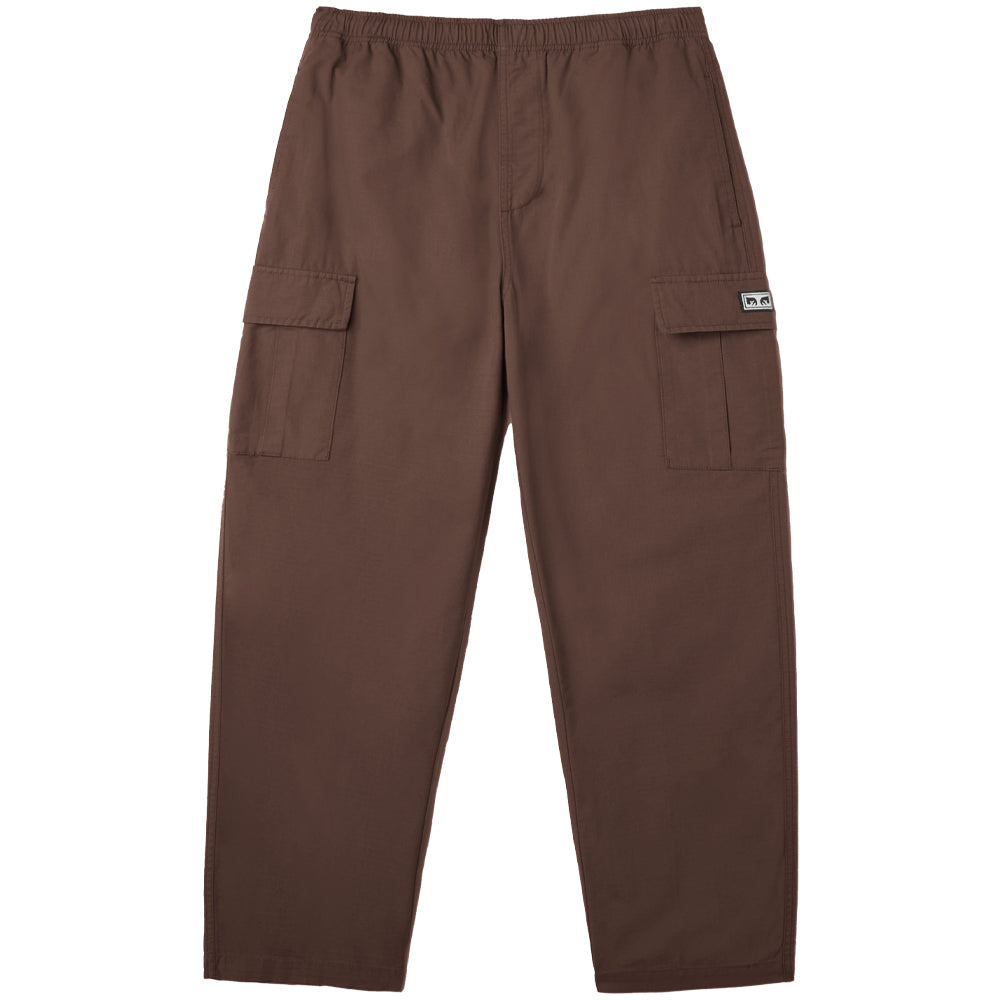 obey 142020196 easy ripstop cargo pant dark brown