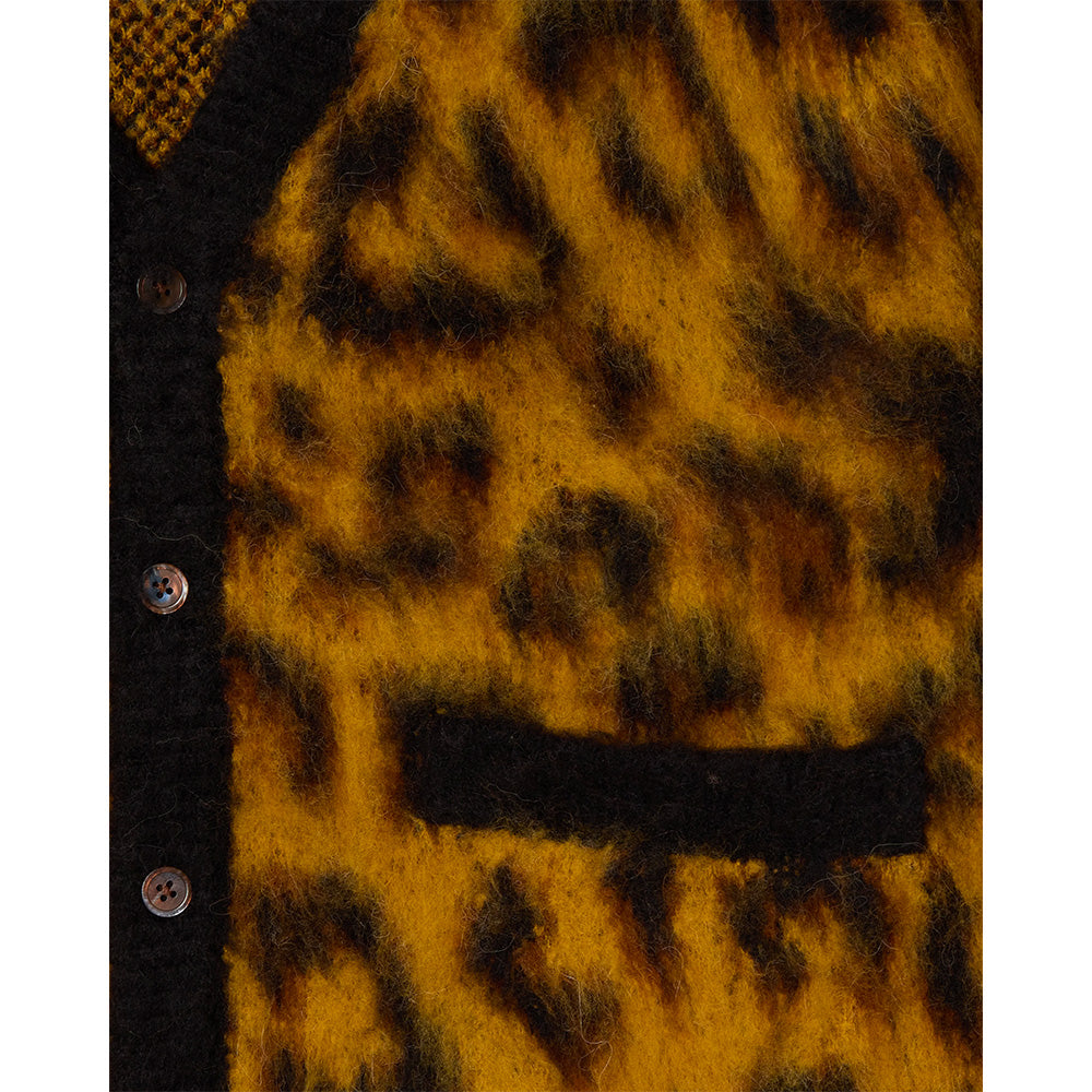obey 151010025 patron cardigan leopard