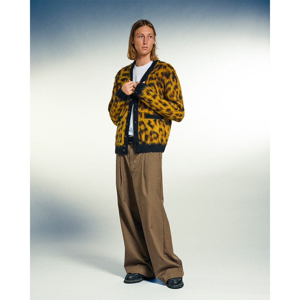 obey 151010025 patron cardigan leopard