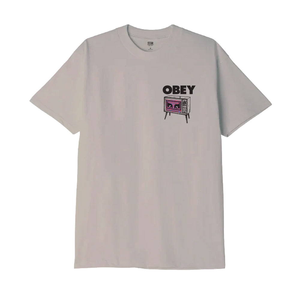obey 163813807s hypno tee pigment silver grey