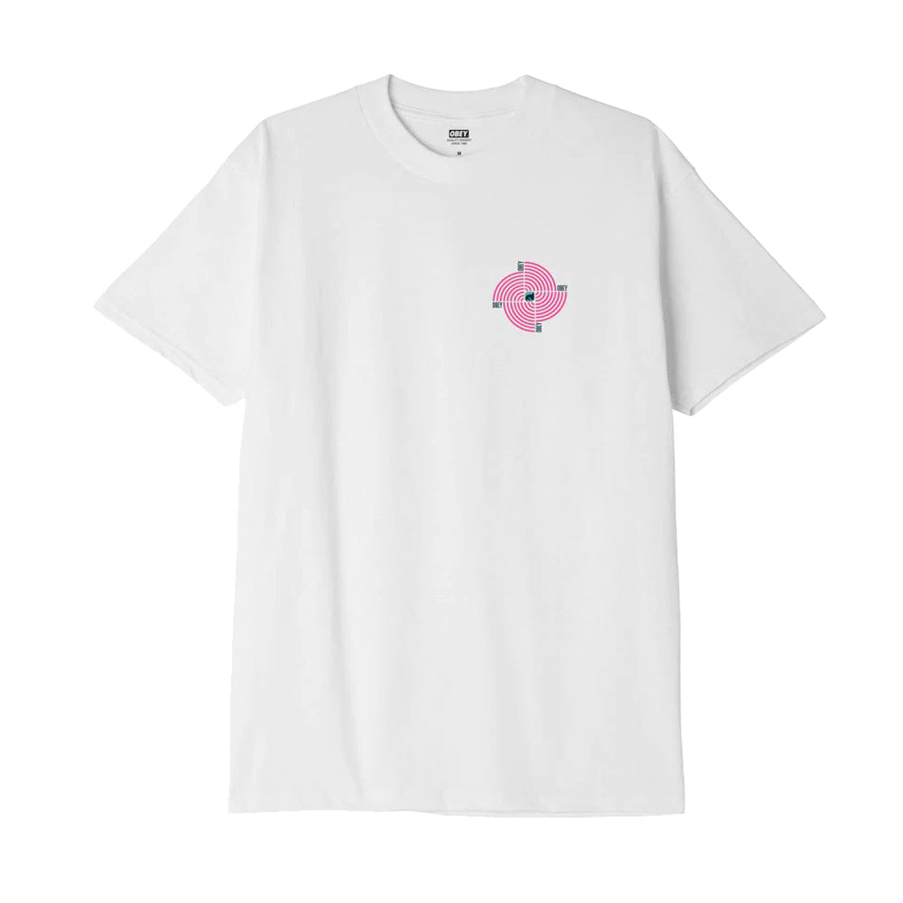 obey 165263597 obey downward spiral tee white