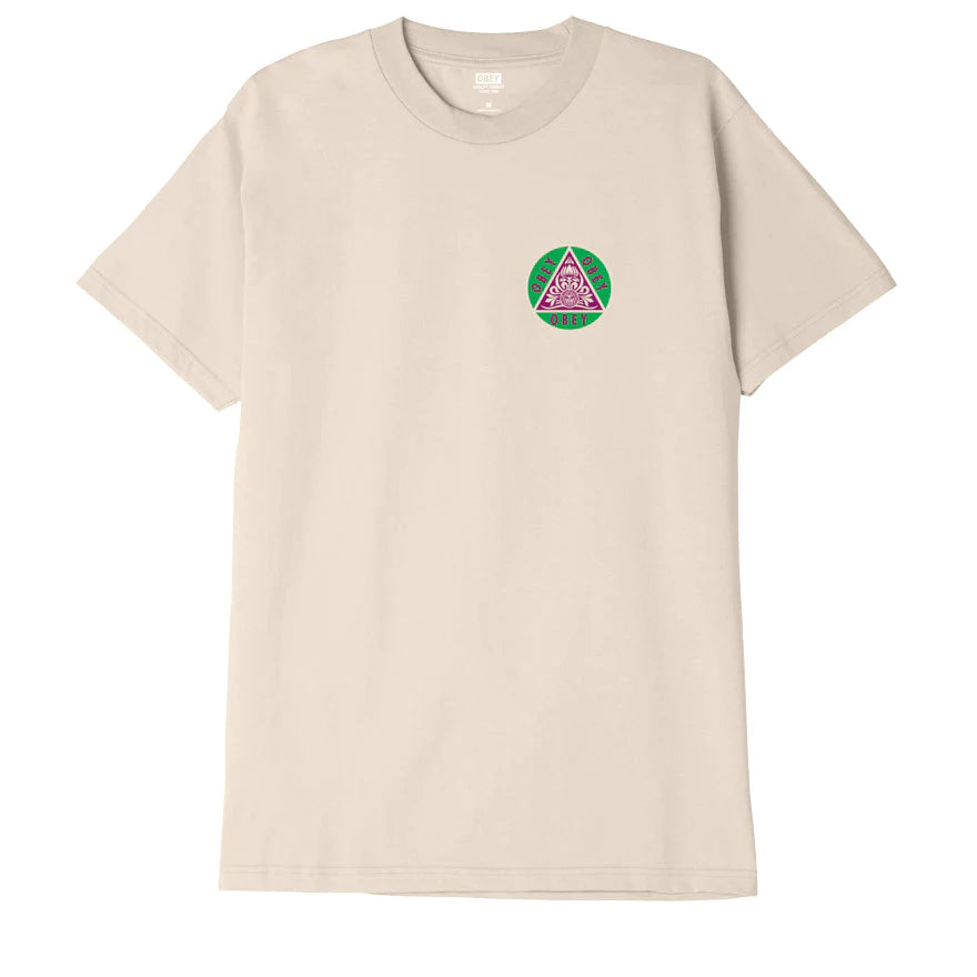 obey 165263598 pyramid tee cream