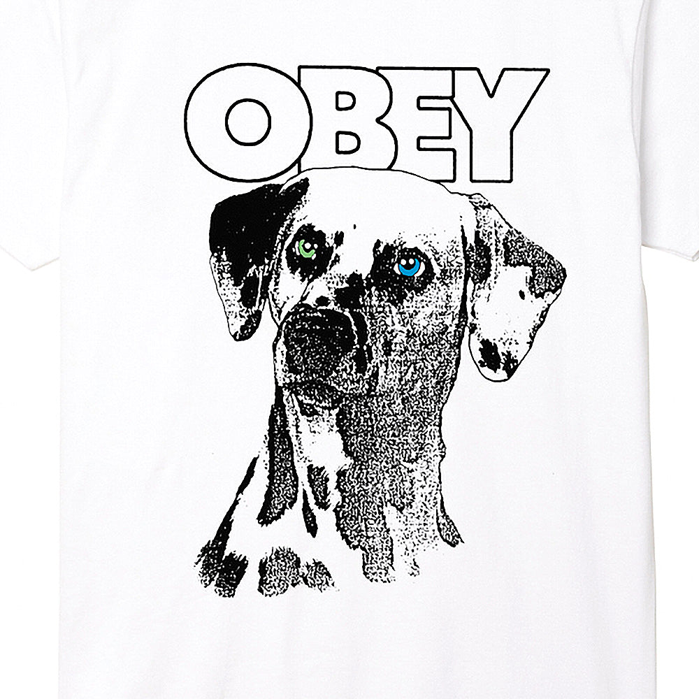 obey 165263923 dalmation tee wht white