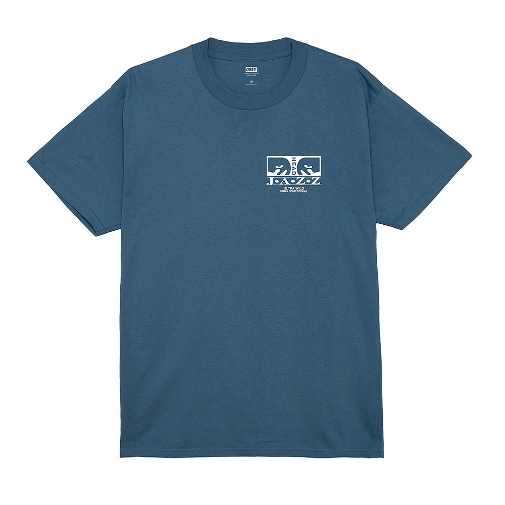 obey 165263932 jazz head tee hbu harbor blue