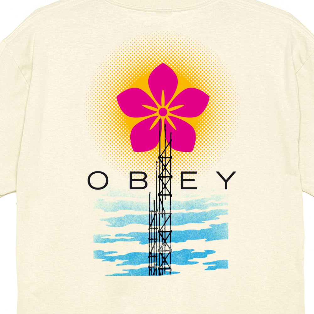OBEY OBEY ELEVATED POWER TEE // CREAM